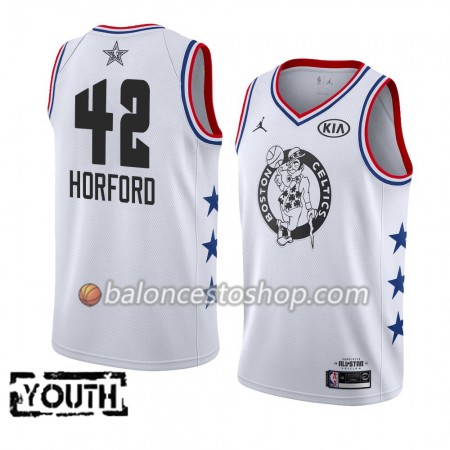 Camiseta Niños NBA Boston Celtics Al Horford 42 2019 All-Star Jordan Brand Blanco Swingman